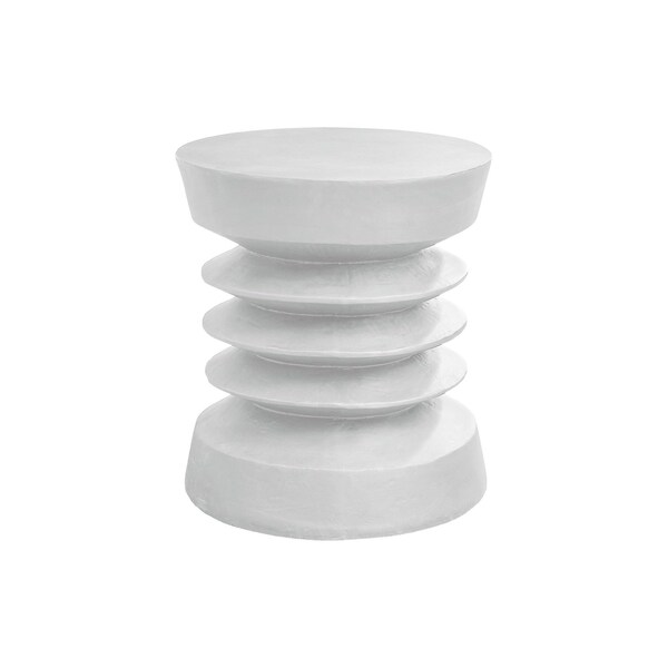 Monarch Specialties Accent Table 25"h, Indoor or Outdoor, Side Table, Nightstand, Round, White, Contemporary I 4153 - main