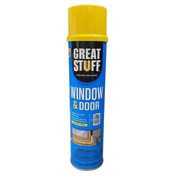 Great Stuff Window & Door Yellow Polyurethane Insulating Foam Sealant 20 oz, 12PK 197711 - main