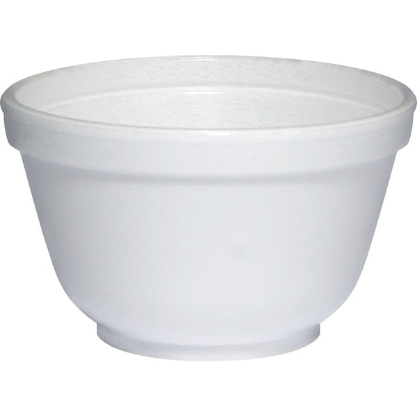 Dart Foam Container, 6 oz, White, Squat, PK1000 6B12 - main