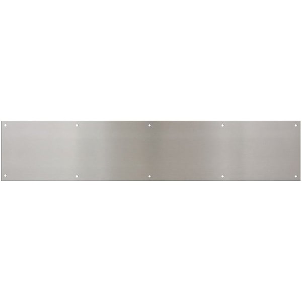National Hardware Kick Plate, 30 in L, 6 in W, Satin Nickel N270-314 - main