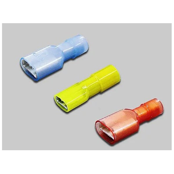 Nichifu Fully Insulated Disconnect Terminals, Male, AWG 18-16 TMEN 630809-MA-RCL - main