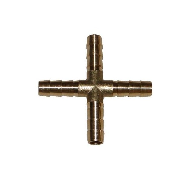 Helix Racing Products Brass Cross 4-Way, 1/4In6.5mm. 053-3460 - main