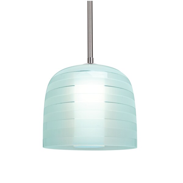 Besa Lighting Mitzi 7 Stem Pendant, Cyan, Satin Nickel Finish, 1x9W LED 1TT-MITZI7CY-LED-SN - main