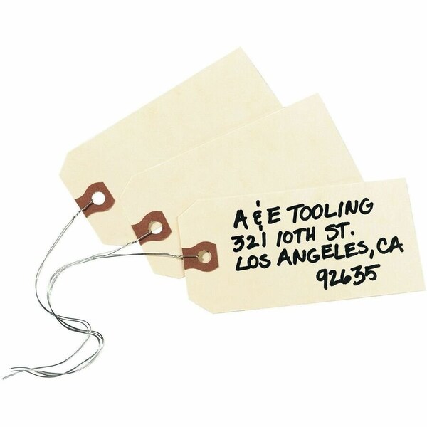 Avery Dennison Avery, Double Wired Shipping Tags, 13pt. Stock, 4 1/4 X 2 1/8, Manila, 1000PK 12604 - main