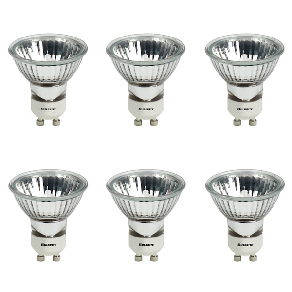 Bulbrite Halogen MR16 Twist & Lock Bi-Pin Base GU10 Light Bulb, 35W, Clear, 6PK 860655 - main