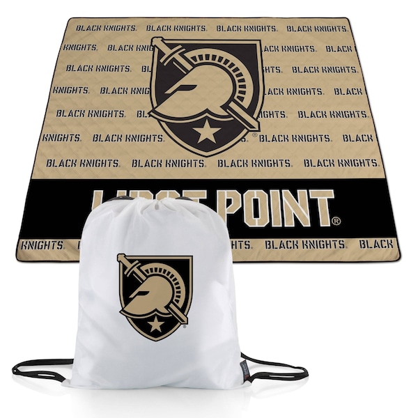 Picnic Time Family Of Brands NCAA Army Black Knights Impresa Picnic Blanket - Lightweight Beach Blanket - Machine Washable 819-01-999-766-0 - main