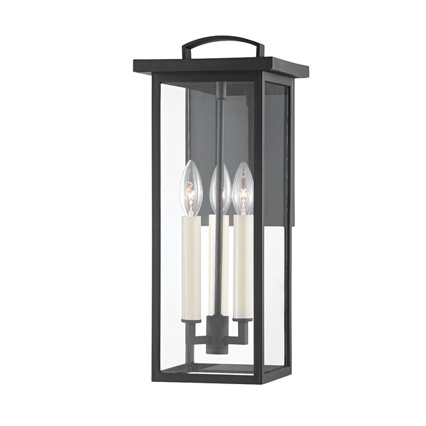 Troy Lighting Eden 3 Light Wall Sconce 7.5 In. Textured Black B7522-TBK - main