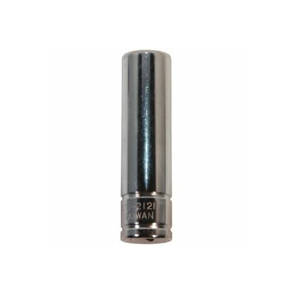 K-Tool International 1/4" Drive, 1/2" SAE Socket, 6 Points, Deep 6Pt, 1/4"Dr, 1/2 KTI-21216 - main