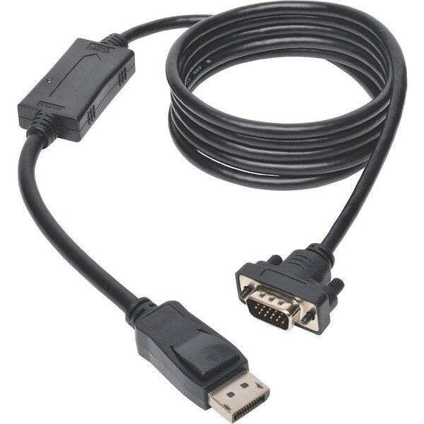 Eaton Tripp Lite Series DisplayPort 1.2 to VGA Active Adapter Cable DP with Latches to HD15 M/M, 6 P581-006-VGA-V2 - main