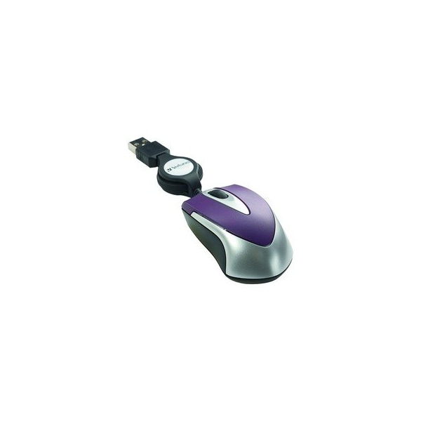 Cable Wholesale Mini Optical Travel Mouse, USB, Purple 50M1-01230 - main