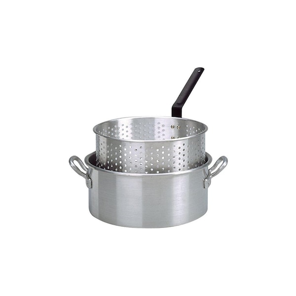 Metal Fusion King Cooker 9 Quart Aluminum Fry Pan and Basket KK2 - main