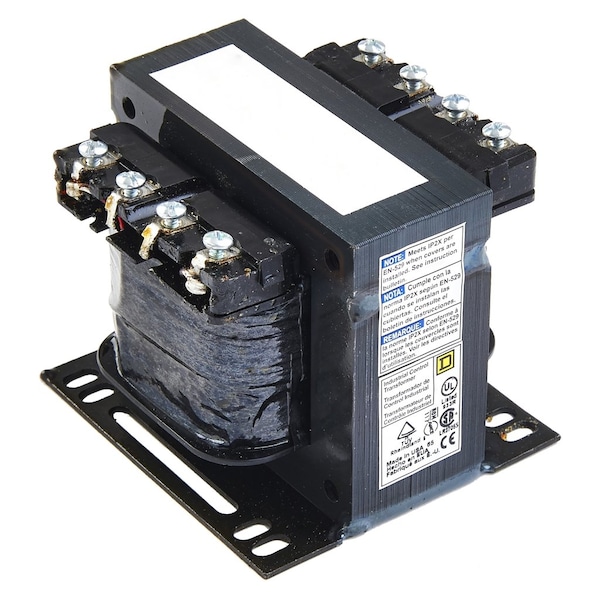 Schneider Electric Control Transformer, 150 VA, 120V AC, 600 V 120 V; 575 V 115 V; 550 V 110 V 9070T150D5 - main