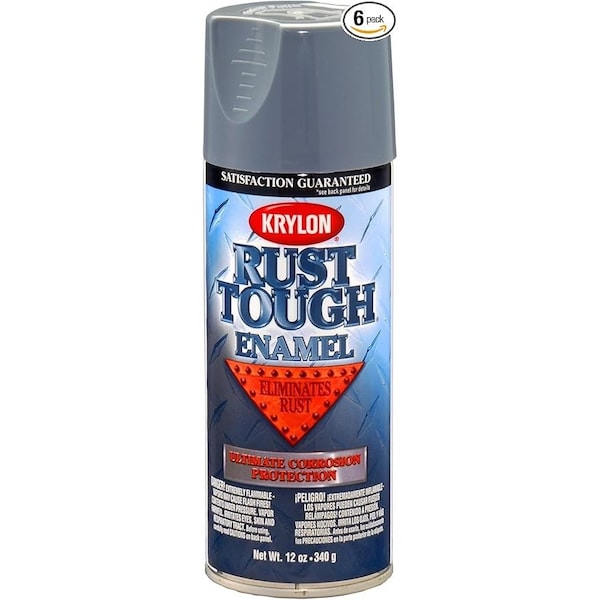 Krylon Battleship Gray Rust Preventative Enamel, Model: RTA9206, 12 oz Aerosol K09206 - main