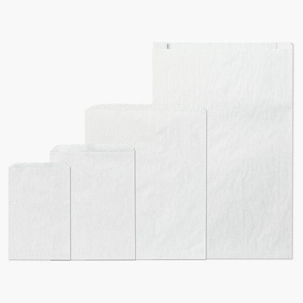 Nashville Wraps White Kraft Paper Merchandise Bag Assortment, 400 Bags Total, 400PK MBAWH - main