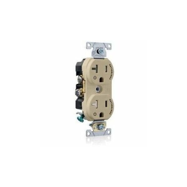 Leviton Duplex Outlet, Ivory 20A, 125V, TR TBR20-S1I - main
