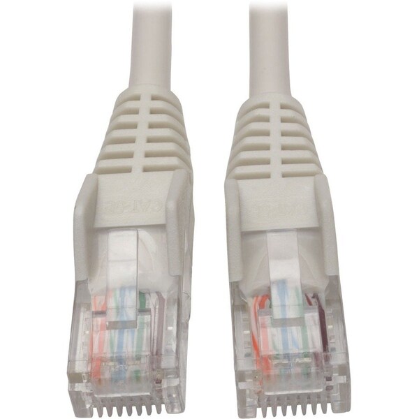 Eaton Tripp Lite Series Cat5e 350 MHz Snagless Molded UTP Ethernet Cable RJ45 M/M, PoE - White, 6 N001-006-WH - main