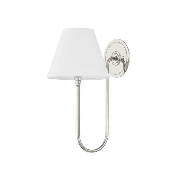 Hudson Valley Lighting Hawthorne Wall Sconce in Polished Nickel by Mark D. Sikes MDS2300-PN - main