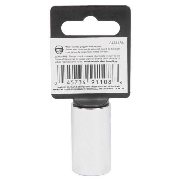 Vulcan Drive Socket, 16 mm Socket, 1/2 in Drive, 12-Point, Chrome Vanadium Steel, Chrome, MT6182141 MT6182141 - main