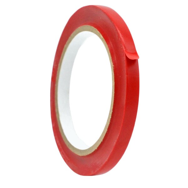 Wod Tape PVC, Red, 3/8 inch (9mm) W., 6 mil Thickness, 128 PK WOD VTC606-00375-128-60-RED - main