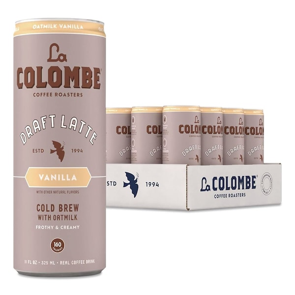 La Colombe Draft Latte Cold Brew, Vanilla Latte with Oat Milk, 11 oz Can, 12PK LCT00521 - main