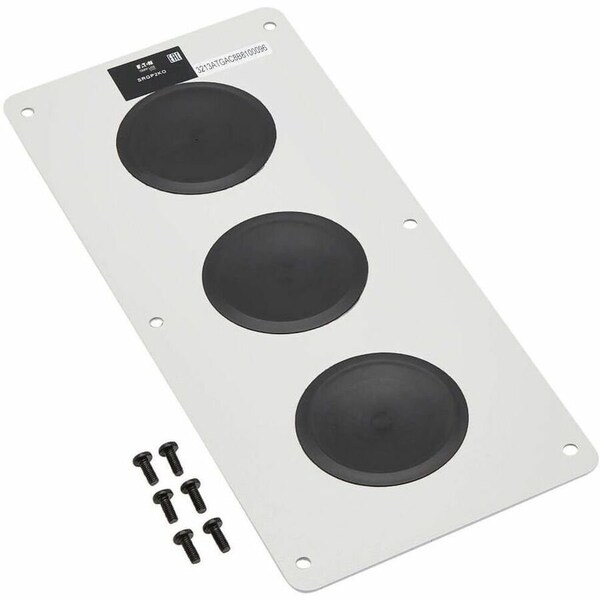 Eaton Tripp Lite series SmartRack Cable Gland Plate for NEMA-Rated Enclosure Cabinets, 3 Ports (2 in.) SRGP2KO - main