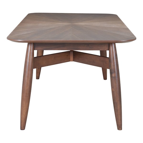 Homeroots 78" Espresso Solid Wood Dining Table 632706 - main