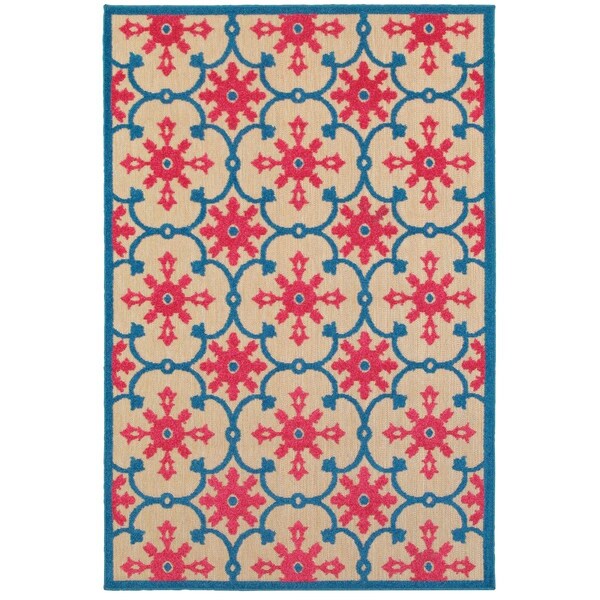 Oriental Weavers Cayman 190L9 2x4 Rectangle - Sand/ Pink-Polypropylene C190L9056100ST - main