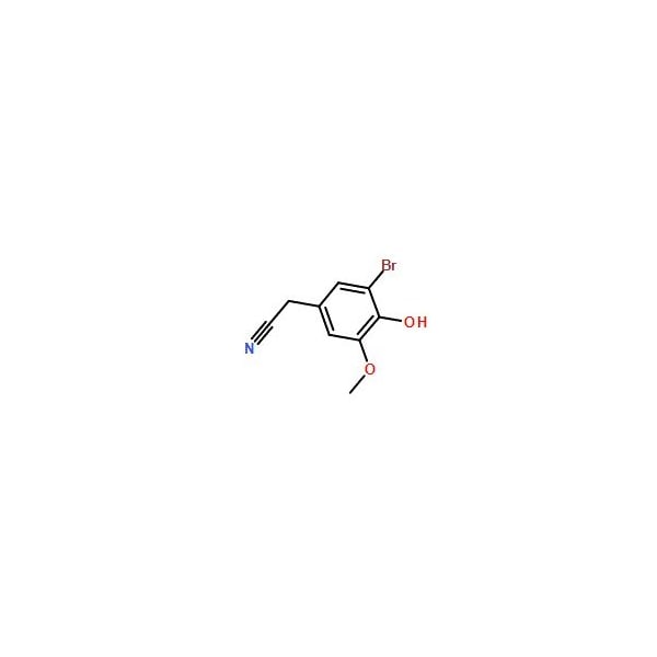 Ak Scientific 3-Bromo-4-hydroxy-5-methoxyphenylacetonitrile (250mg), CAS 81038-44-0 0016AF-250mg - main