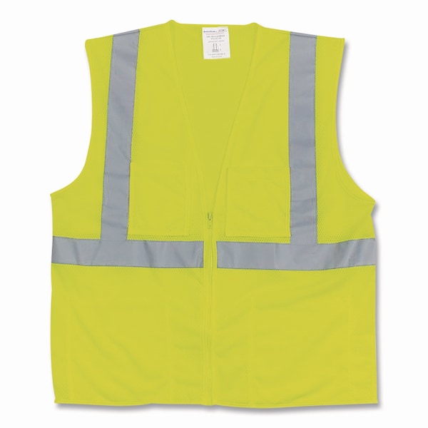 Pip Hi-Vis Safety Vest L Class 2 , Zipper 2 Pockets 302-0702Z-LY/L - main