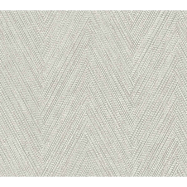 York Wallcoverings Thatched Chevron Dove Wallpaper FM1055 - main