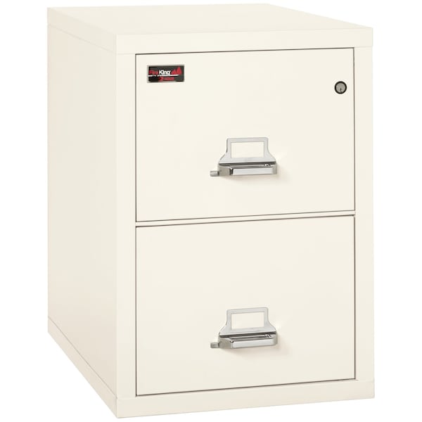 Fireking 2 Drawer, 2 Hr Fire & Impact Rated, Vertical, 31" depth Letter Ivory White 2-1929-2IW - main