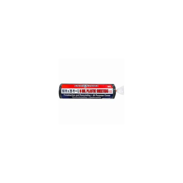 Berry Plastics Plastic Sheeting Film-Gard 6 mil X 10 ft. W X 25 ft. L Polyethylene Black Black 626192 - main