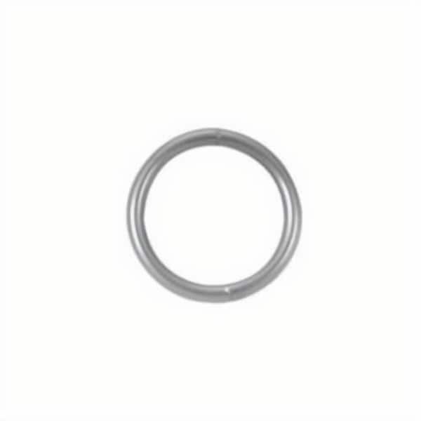 Campbell Chain & Fittings Welded Ring, 1/4 to 1-1/2 in Trade, 450 lb Load, Low Carbon Steel, Bright 6050414 - main