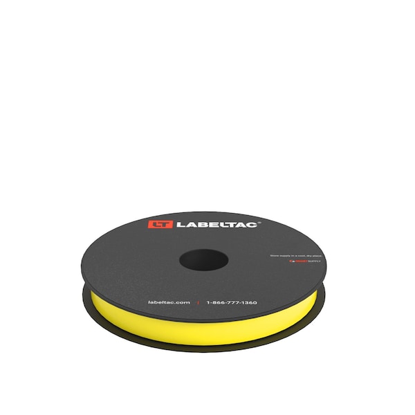 Labeltac LabelTac 4 and Pro Model High Performance 10-Year Vinyl Supply 0.5in x 150ft, Hi-Vis Yellow LT0519HP - main