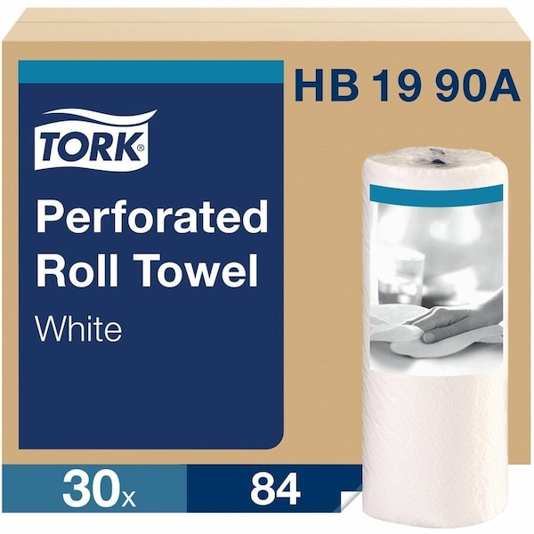 Tork Universal White Perforated Roll Towel- 30 Roll, 30PK HB1990A - main