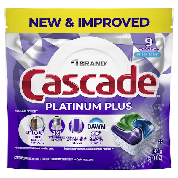 Cascade Platinum Plus Fresh Scent Pods Dishwasher Detergent 5 oz 1 pk 80798619 - main