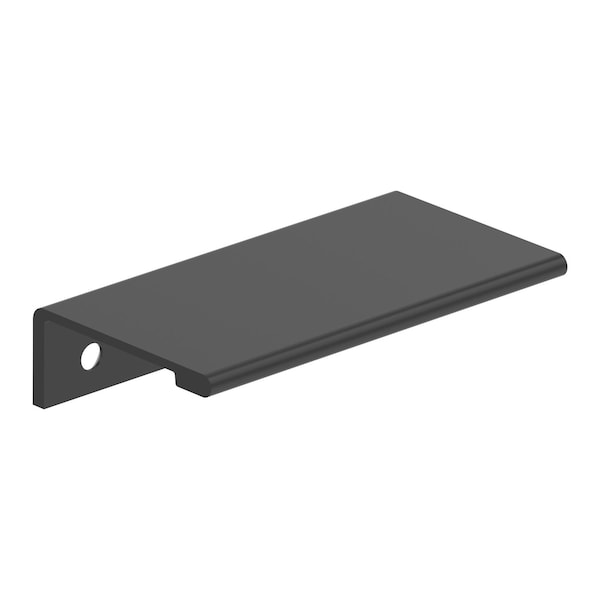 Amerock Streamline II 3 inch (76mm) Length Matte Black Cabinet Edge Pull, 10PK 10VMP37191MB - main
