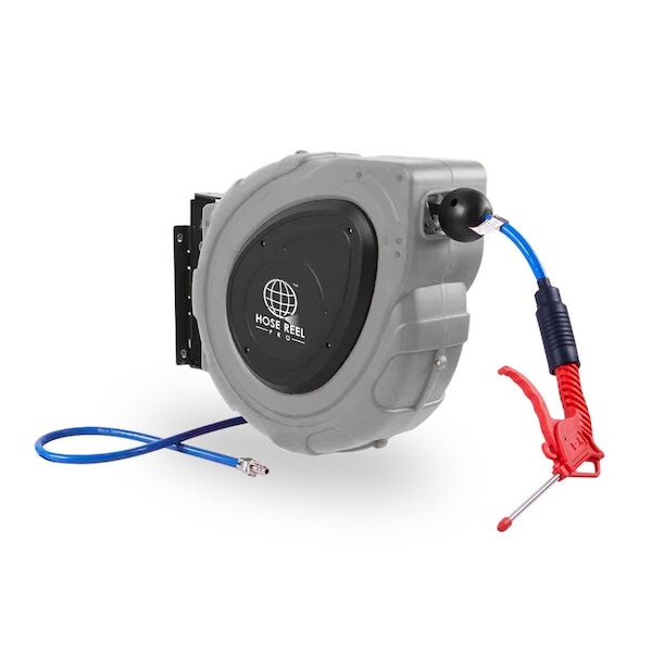 Queue Solutions Air Hose Reel, Gray, 65 ft AHR-1/4-GY-65 - main