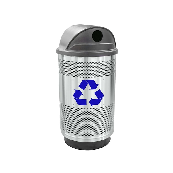 Witt Industries 55 gal Round Stainless Steel, Stainless Steel SC55P-02R-SS-RHH - main