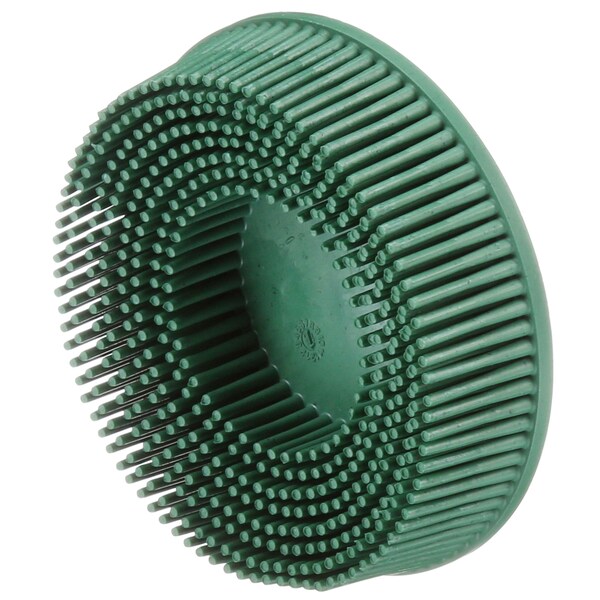 Scotch-Brite Roloc Bristle Disc, RD-ZB, 07526, 50, TR, Green, 76 mm, DSI Insert, 840PK 7100138305 - main