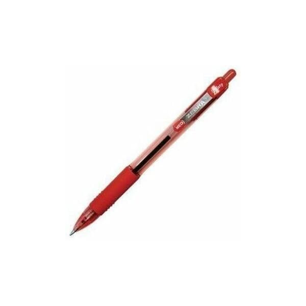 Zebra Pen ZGrip Retractable Ballpoint Pens, Red, 12PK ZEB22230 - main