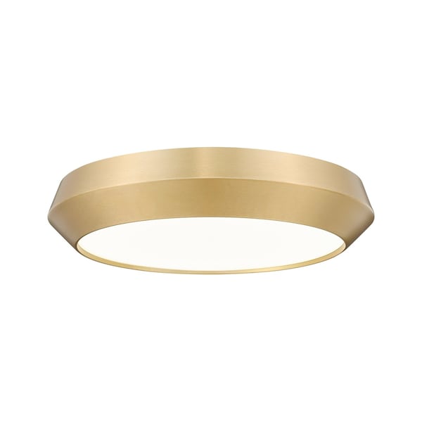 Z-Lite Quasars Modern Gold 1 Light Flush Mount 7701F16-MGLD-LED - main