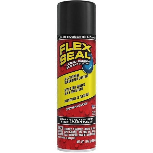 Flex Seal Black Rubber Spray Sealant 14 oz FSR20 - main