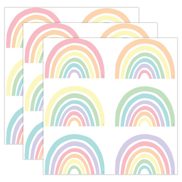 Teacher Created Resources Pastel Pop Rainbows Accents, 30-Piece Set, 3PK 8443 - main