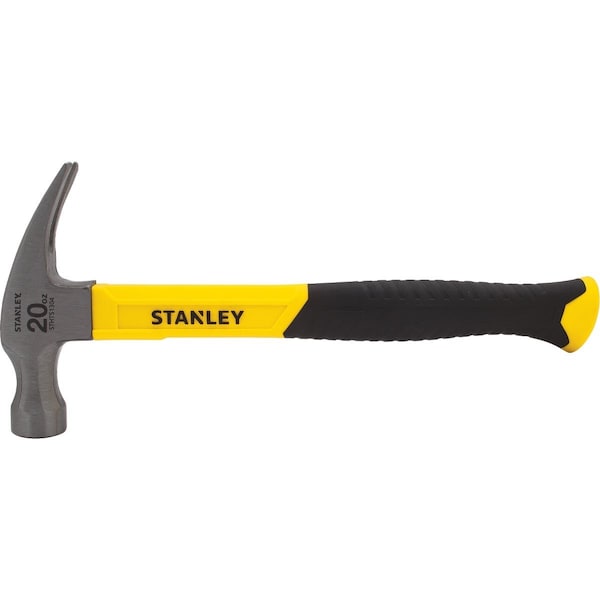 Stanley 20 Oz. Smooth-Face Rip Claw Hammer with Fiberglass Handle STHT51304 - main