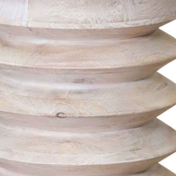 Homeroots 18" Brown Solid Wood Round End Table 476481 - main