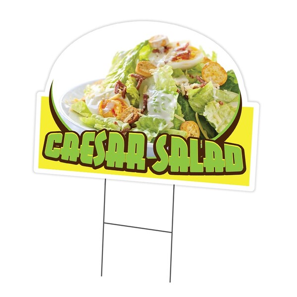 Signmission Caesar Salad Die Cut Yard Sign & Stake outdoor plastic coroplast window, C-DC-1824-Caesar Salad19 C-DC-1824-Caesar Salad19 - main