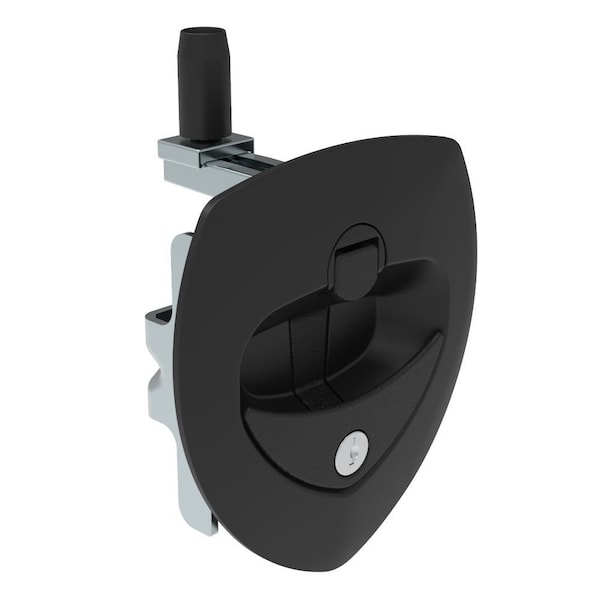 Southco Folding T-Handle Latch, Key Locking Code 21 Black N5-A0140A-A5 - main