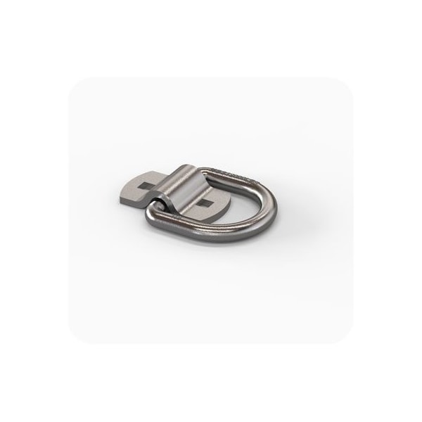 Austin Hardware D-RING + CLIP BOLT ON 0.500 INCH 12000 LBS ZINC CLEAR BOLT ON LR-0500-R1-BO1-ZN - main