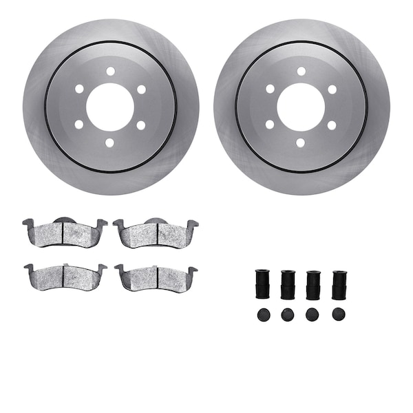 Dynamic Friction Co DFC Brake Rotor with 5000 Brake Pads and Hardware Kit 6512-99640 - main